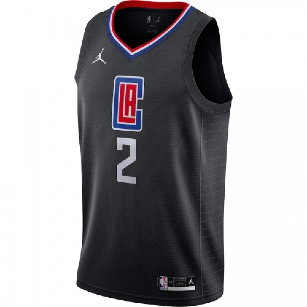Men's LA Clippers Kawhi Leonard #2 Jordan Black 202021 Swingman Jersey - Statement Edition-Pro Kit Vault | Brand New 26/27 Sports Jerseys